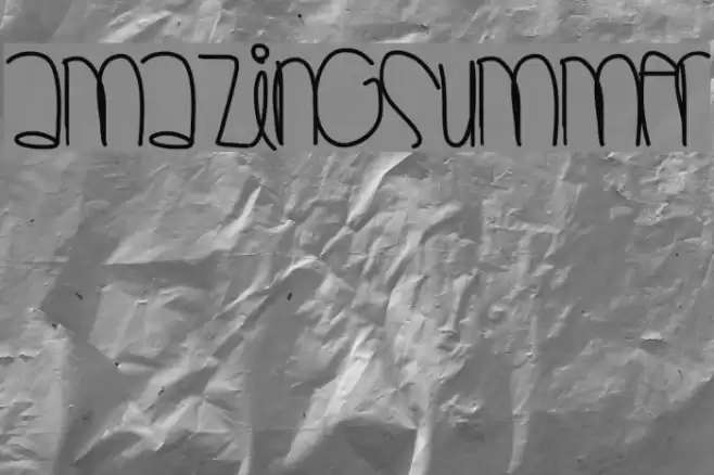 AmazingSummer Font examples
