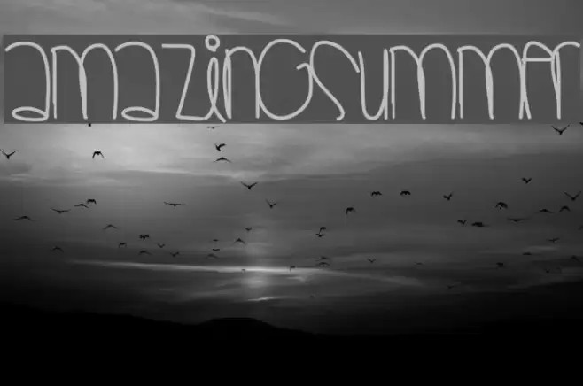 AmazingSummer Font examples
