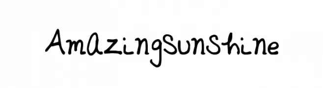 AmazingSunshine  font caratteri gratis