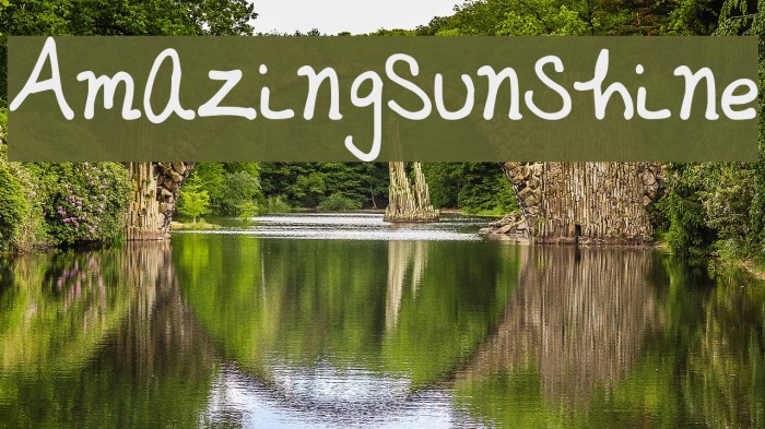 AmazingSunshine Шрифта examples