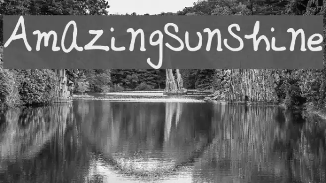 AmazingSunshine Шрифта examples
