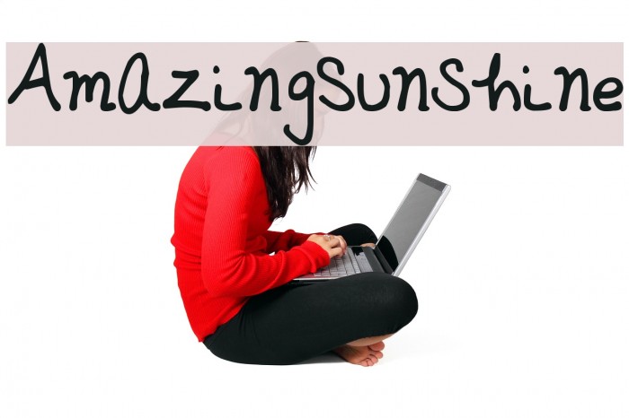 AmazingSunshine Шрифта examples