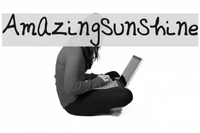 AmazingSunshine Шрифта examples