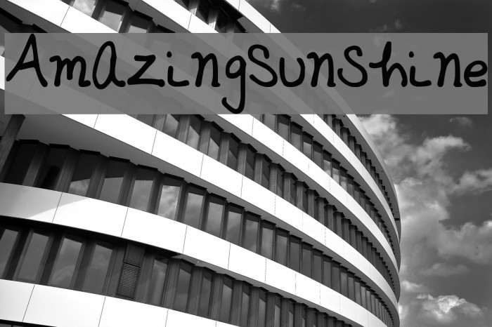 AmazingSunshine Шрифта examples