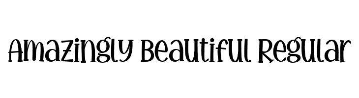 Amazingly Beautiful Regular  フリーフォントのダウンロード