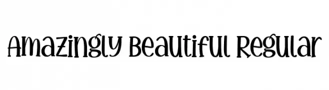 Amazingly Beautiful Regular  تنزيل الخطوط