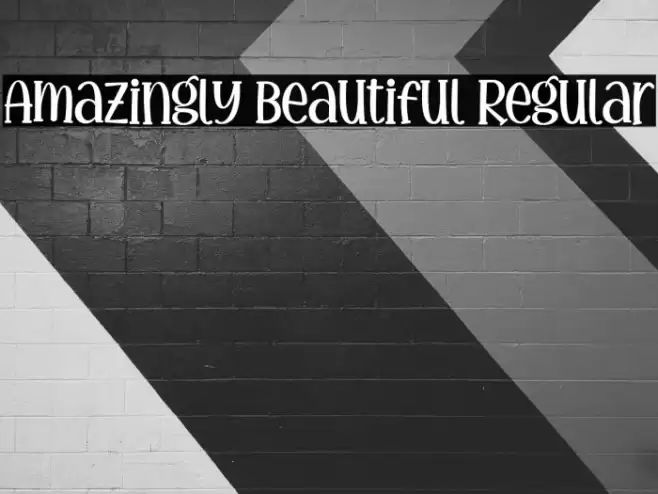 Amazingly Beautiful Regular Caratteri examples