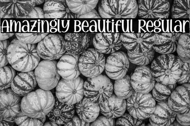 Amazingly Beautiful Regular Caratteri examples