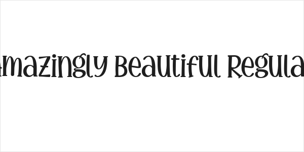 Amazingly Beautiful Regular Logo