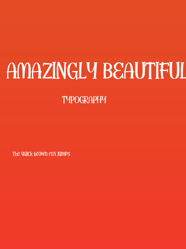 Amazingly Beautiful Regular Poster