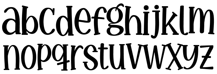 Amazingly Beautiful Regular Font LOWERCASE