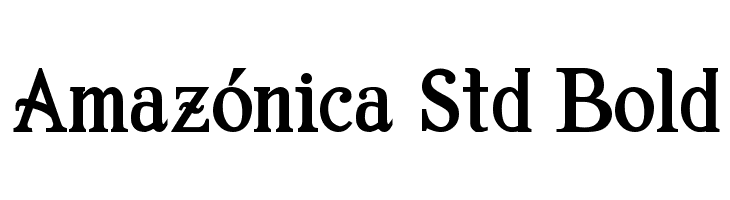 Amazónica Std Bold  免费字体下载