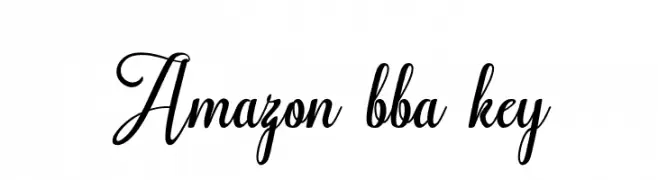 Amazon bba key  Frei Schriftart Herunterladen
