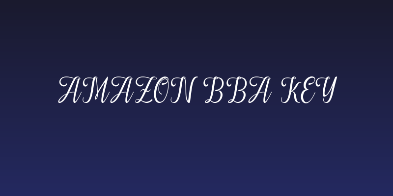 Amazon bba key Social Header
