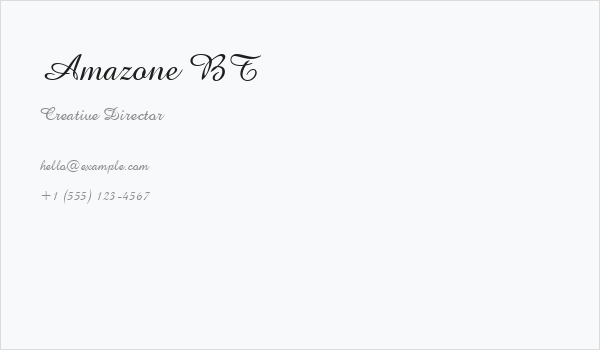 Amazone BT Business Card