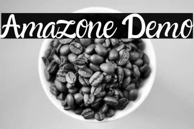 Amazone Demo Font examples