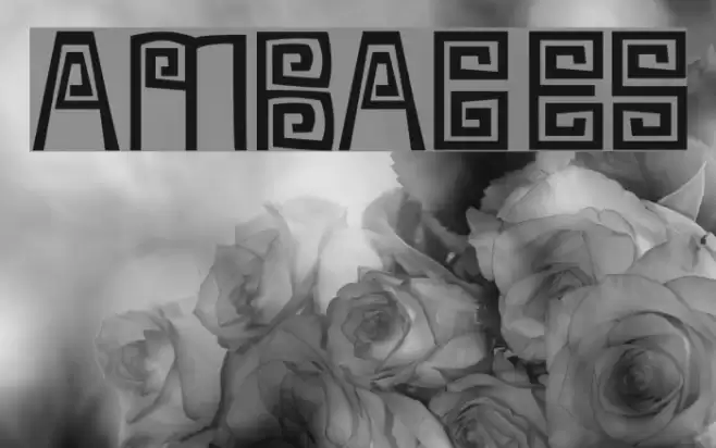 Ambages Font examples