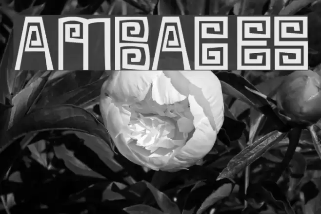 Ambages Font examples