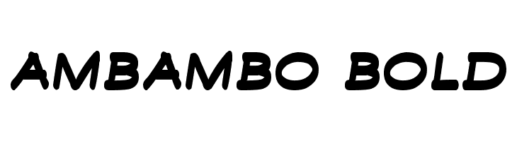 Ambambo Bold  フリーフォントのダウンロード