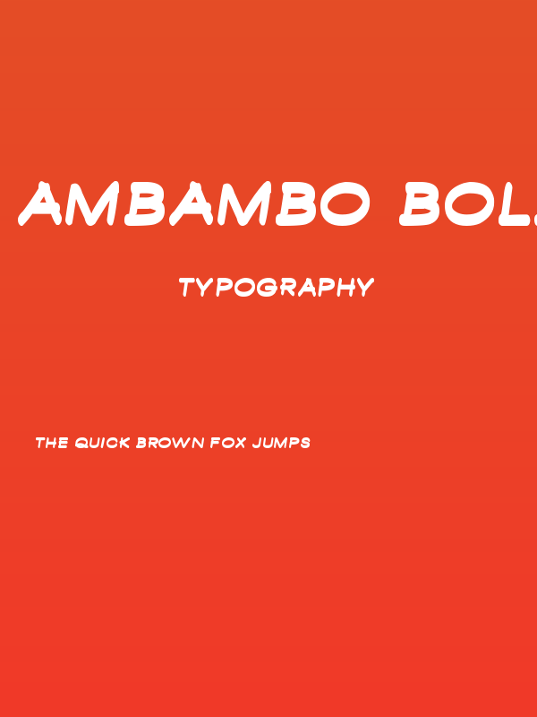 Ambambo Bold Poster