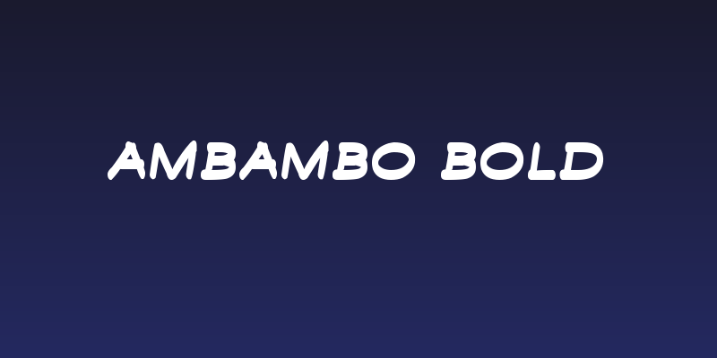 Ambambo Bold Social Header