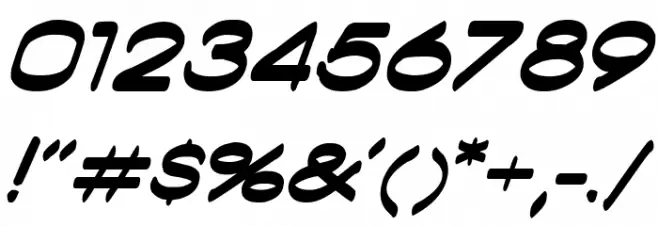 Ambambo Italic Font OTHER CHARS