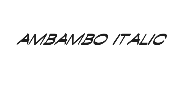 Ambambo Italic Logo