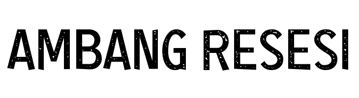 Ambang Resesi  Frei Schriftart Herunterladen