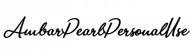 Ambar Pearl Personal Use  تنزيل الخطوط