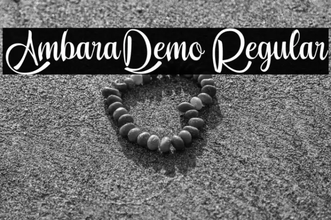 Ambara_Demo Regular Font examples