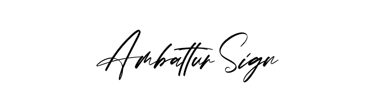 Ambattur Sign  フリーフォントのダウンロード