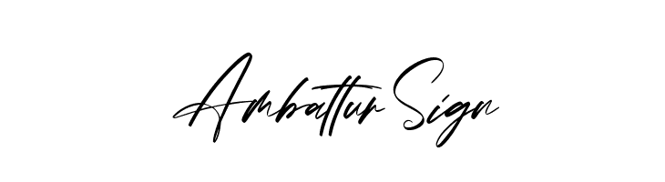 Ambattur Sign  baixar fontes gratis