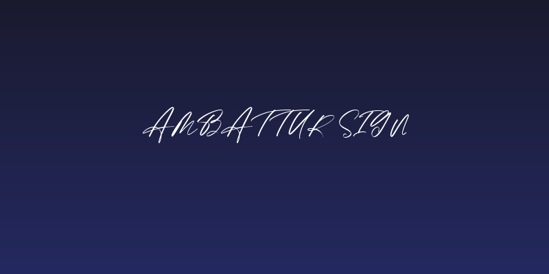 Ambattur Sign Social Header