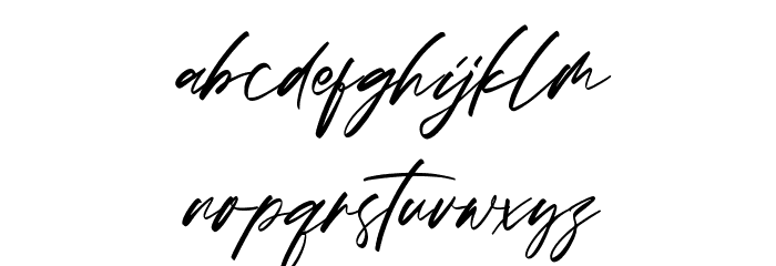 Ambattur Sign Font LOWERCASE