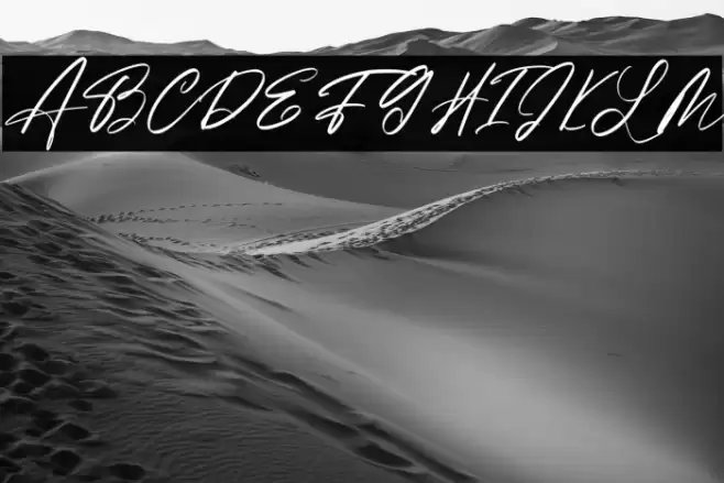 Ambattur Sign Font examples