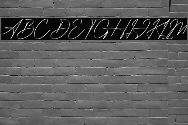 Ambawang Signature Font examples