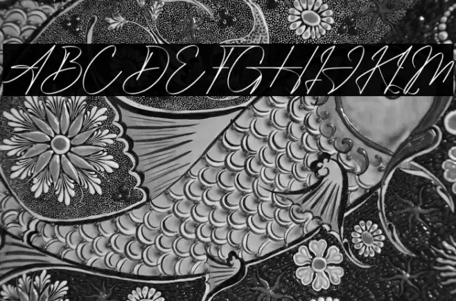 Ambawang Signature Font examples