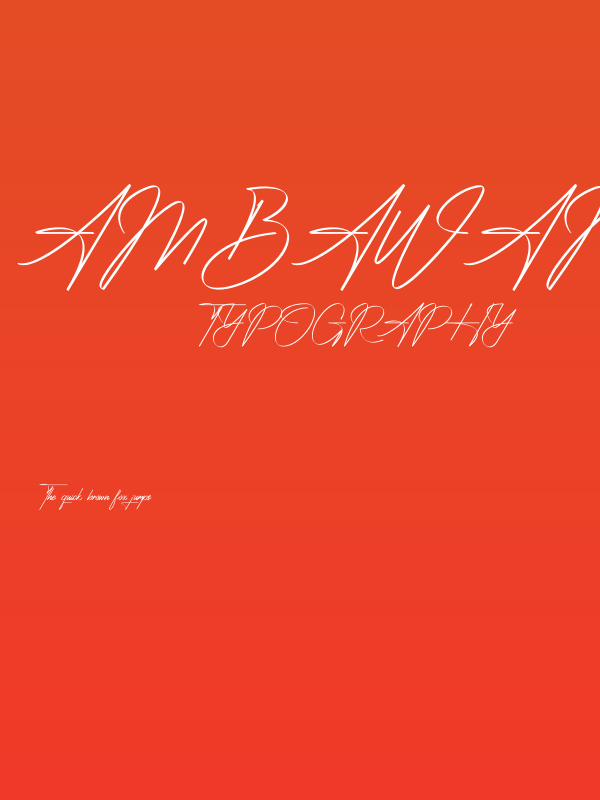 Ambawang Signature Poster