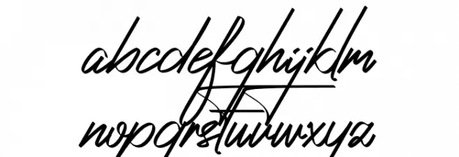 Ambawang Signature Fonte MINÚSCULAS