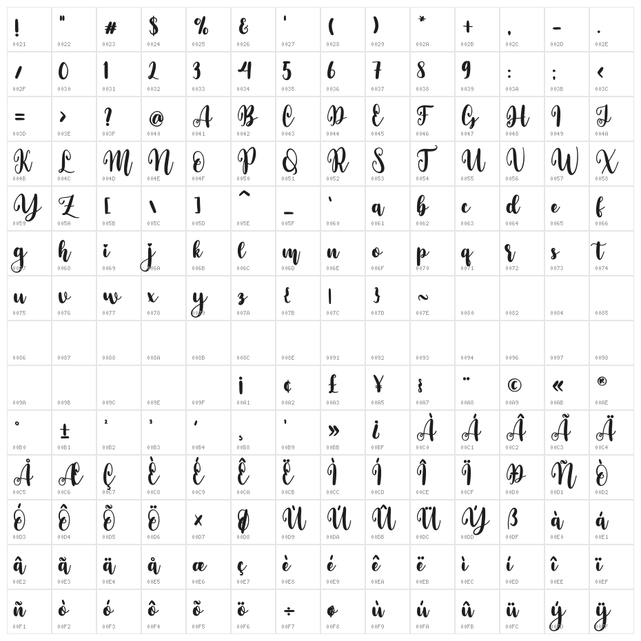 Amber Florist Character Map