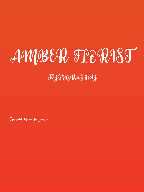 Amber Florist Poster