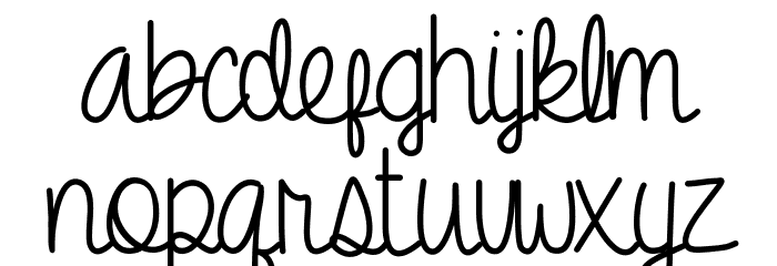 Amber Shaie Font LOWERCASE