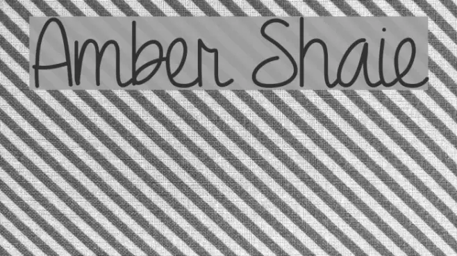 Amber Shaie Font examples