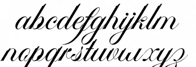 Ambergris Script Free Personal フォント 小文字