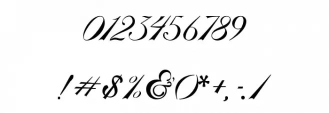 AmbergrisScriptFreePersonal Font OTHER CHARS