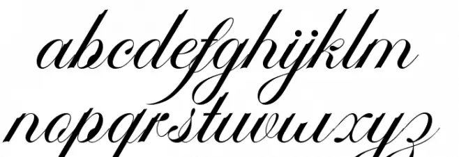 AmbergrisScriptFreePersonal Font LOWERCASE