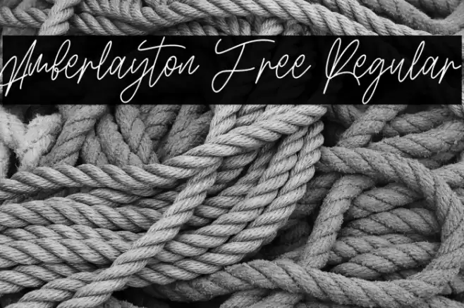 Amberlayton Free Regular フォント examples