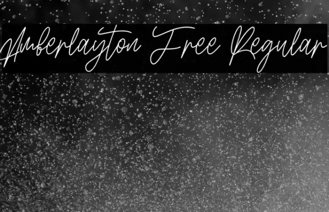 Amberlayton Free Regular フォント examples