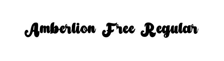 Amberlion Free Regular  font caratteri gratis