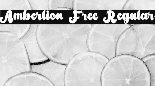 Amberlion Free Regular Font examples